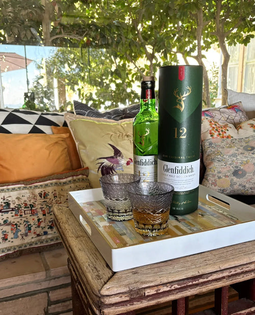 Deep Purple Traditional Japanese Style Crystal Hand Cut Glass - My House by Marine