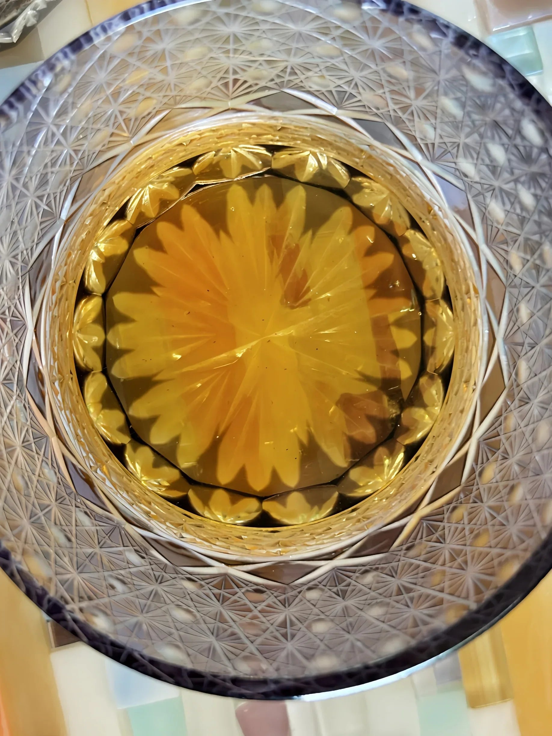 Deep Purple Traditional Japanese Style Crystal Hand Cut Glass - My House by Marine