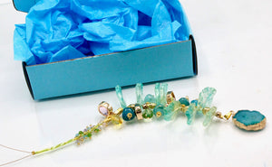 Vibrant Whimsical Suncatchers: Glass & Brass Ornaments for Windows, Christmas Trees and Decor-My House by Marine