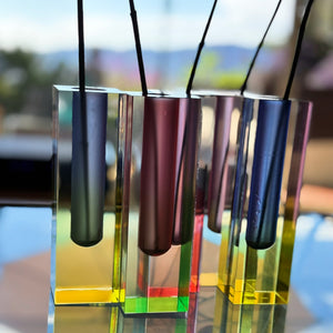 My House by Marine acrylic vase Vibrant Colorful Vases for Unique Home Decor & Housewarming Gifts