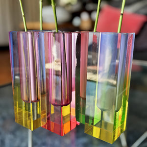 My House by Marine acrylic vase Vibrant Colorful Vases for Unique Home Decor & Housewarming Gifts