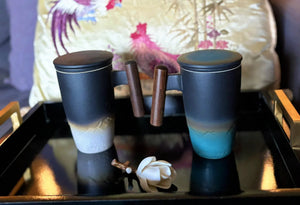 My House by Marine Asian Tea/coffee mug Handmade Japanese Ceramic Coffee and Tea Tumbler in Traditional Design