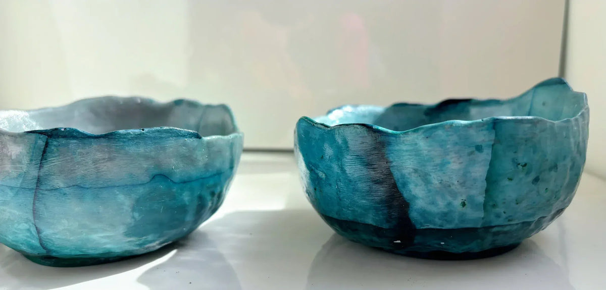 My House by Marine cement bowl set 3 Medium Concrete Bowls, Kitchen Sets, Key Bowl or Trinket Dish, Studio Art Pottery