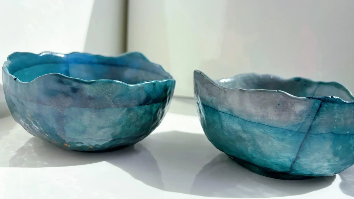 My House by Marine cement bowl set 3 Medium Concrete Bowls, Kitchen Sets, Key Bowl or Trinket Dish, Studio Art Pottery