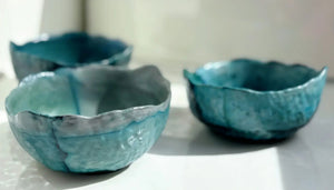 My House by Marine cement bowl set 3 Medium Concrete Bowls, Kitchen Sets, Key Bowl or Trinket Dish, Studio Art Pottery