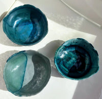 My House by Marine cement bowl set 3 Medium Concrete Bowls, Kitchen Sets, Key Bowl or Trinket Dish, Studio Art Pottery