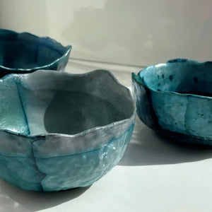 My House by Marine cement bowl set 3 Medium Concrete Bowls, Kitchen Sets, Key Bowl or Trinket Dish, Studio Art Pottery