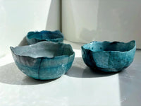 My House by Marine cement bowl set 3 Medium Concrete Bowls, Kitchen Sets, Key Bowl or Trinket Dish, Studio Art Pottery