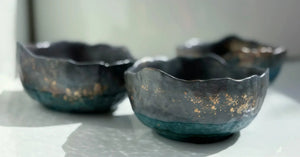 My House by Marine cement bowl set 3 Medium Concrete Bowls, Kitchen Sets, Key Bowl or Trinket Dish, Studio Art Pottery