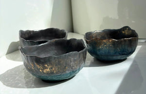 My House by Marine cement bowl set 3 Medium Concrete Bowls, Kitchen Sets, Key Bowl or Trinket Dish, Studio Art Pottery