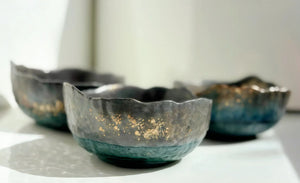 My House by Marine cement bowl set 3 Medium Concrete Bowls, Kitchen Sets, Key Bowl or Trinket Dish, Studio Art Pottery