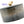 My House by Marine ceramic canister Option 1-Blk/Brown Handmade Ceramic Tea Canister: Wabi Sabi Decor with Seagrass Basket