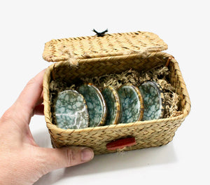 My House by Marine ceramic chopstick holders Colorful Asian Ceramic Chopstick Holders - Modern Bohemian Tableware Decor