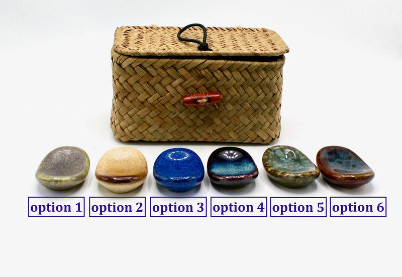 My House by Marine ceramic chopstick holders Option 1 Colorful Asian Ceramic Chopstick Holders - Modern Bohemian Tableware Decor