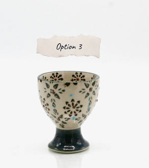 My House by Marine ceramic egg cups Option 3-4 cups French Provincial Ceramic Egg Cups - Set of 4 - Provence Farmhouse Decor