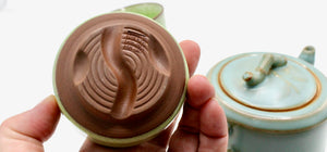 My House by Marine ceramic teapot set Elegant Chinese Green Ceramic Antique-Style Pottery Collection