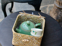 My House by Marine ceramic teapot set Elegant Chinese Green Hand-Painted Antique-Style Porcelain Collection