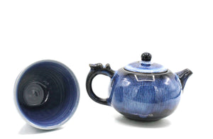 My House by Marine ceramic teapot set Handcrafted Kung Fu Porcelain Teapot Set: Ombré Glaze, Single User