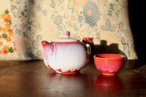 My House by Marine ceramic teapot set Handcrafted Kung Fu Porcelain Teapot Set: Ombré Glaze, Single User