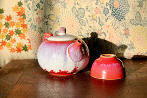 My House by Marine ceramic teapot set Handcrafted Kung Fu Porcelain Teapot Set: Ombré Glaze, Single User