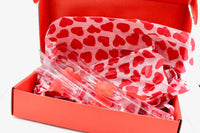 My House by Marine Champagne glasses Romantic Hand-Blown Crystal Champagne Flutes Set with Rose Petals in Elegant Red Box