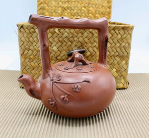 My House by Marine Chinese clay teapot set Handcrafted Chinese Clay Teapot with Woven Basket and TENMONKU Cups