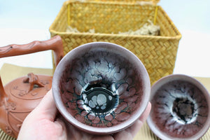 My House by Marine Chinese clay teapot set Handcrafted Chinese Clay Teapot with Woven Basket and TENMONKU Cups