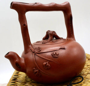 My House by Marine Chinese clay teapot set Handcrafted Chinese Clay Teapot with Woven Basket and TENMONKU Cups