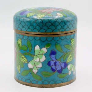 My House by Marine cloisonne box and small tray Chinese Vintage Floral Cloisonne Box & Trinket Dish Collectibles