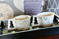 My House by Marine Coffee & Tea Mugs Ultimate Luxury Gift Box with 2 Modern Octagonal Ceramic Mugs