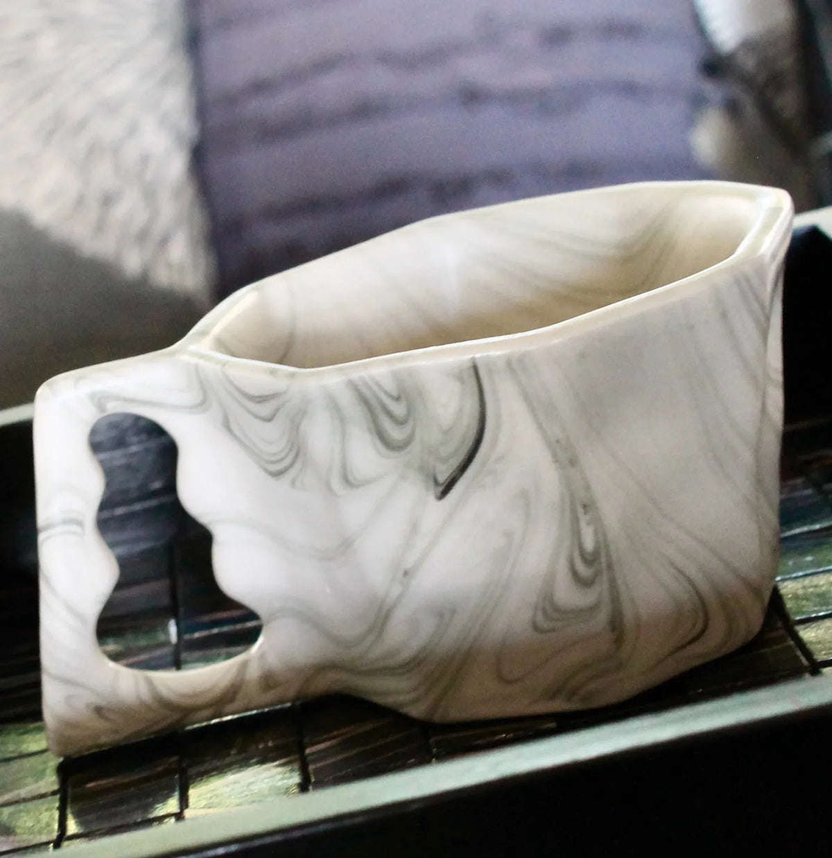 My House by Marine Coffee & Tea Mugs Ultimate Luxury Gift Box with 2 Modern Octagonal Ceramic Mugs