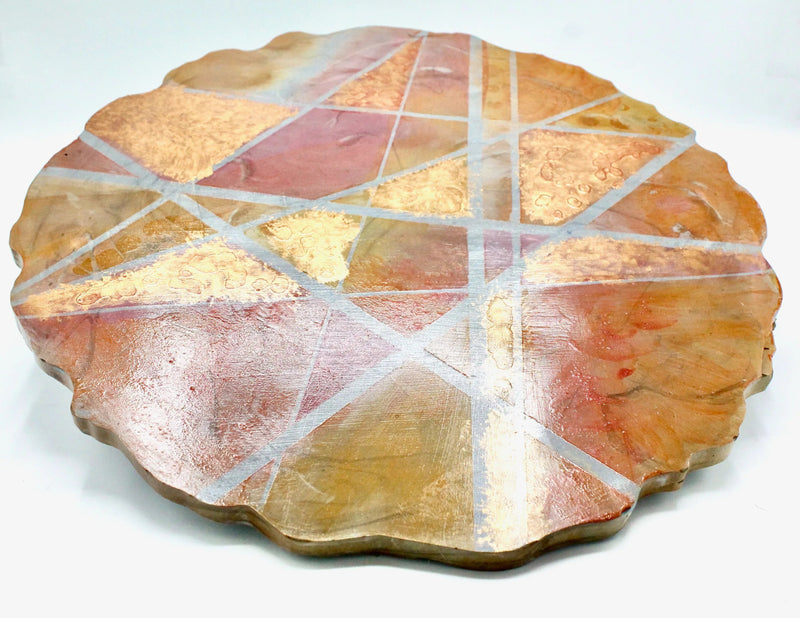 My House by Marine Concrete pottery tray Handmade Artistic Large Concrete Display Tray for Coffee Table, Cottage Decor & New Home Gift