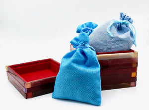My House by Marine Decorative Box Vibrant Red Mosaic Box with Lavender Sachets - Modern Beach House Catchall