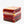 My House by Marine Decorative Box Vibrant Red Mosaic Box with Lavender Sachets - Modern Beach House Catchall