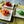My House by Marine dining plates set 6 Salad/Dessert Ceramic Plates Set with Ceramic Spoons- Hand Painted Artisan Modern Decor