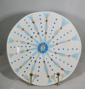 My House by Marine dining plates set Elegant Set of Hand-Painted Pale Blue Dessert Plates - Exotic Moroccan Pattern for Sophisticated Dining