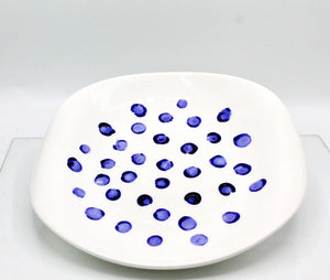My House by Marine dining plates set Hand Painted Ceramic Dinner Plates: Abstract Designer Tabletop Decor