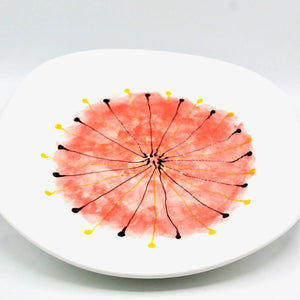 My House by Marine dining plates set Hand Painted Ceramic Dinner Plates: Abstract Designer Tabletop Decor