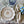 My House by Marine dining plates set Set of 8 Hand-Painted Porcelain Dessert Plates - Pale Blue Victorian Style