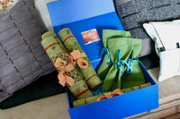 My House by Marine fabric placemats Sophisticated Set of Linen Placemats in Green Orange for Chic Dining