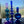 My House by Marine Glass Candleholders Cobalt Blue and Purple Glass Candlesticks for Romantic Coffee Table Decor