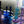 My House by Marine Glass Candleholders Cobalt Blue and Purple Glass Candlesticks for Romantic Coffee Table Decor