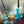 My House by Marine Glass Candleholders Turquoise & Green Glass Candelabra: Modern Coffee Table Centerpiece