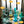 My House by Marine Glass Candleholders Turquoise & Green Glass Candelabra: Modern Coffee Table Centerpiece