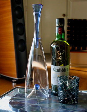 My House by Marine Glass decanters Exquisite Vintage Tall Glass Decanter For The Contemporary Home-Blue or Caramel