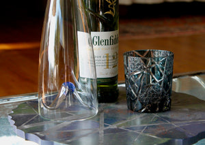 My House by Marine Glass decanters Exquisite Vintage Tall Glass Decanter For The Contemporary Home-Blue or Caramel