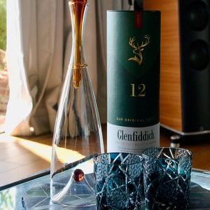 My House by Marine Glass decanters Caramel decanter Exquisite Vintage Tall Glass Decanter For The Contemporary Home-Blue or Caramel