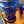 My House by Marine Glass decanters Vintage Cobalt Hand-Blown Decanter with Artisan Hand Painted Victorian Accents
