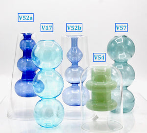 My House by Marine Glass Vases Sophisticated Modern Colored Glass Vases for Coffee Table Decor and Unique Centerpiece