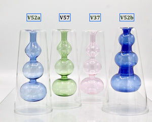 My House by Marine Glass Vases Sophisticated Modern Colored Glass Vases for Coffee Table Decor and Unique Centerpiece